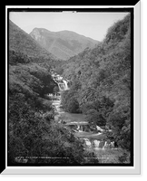 Historic Framed Print, Falls of the Abra, distant view,  17-7/8" x 21-7/8"