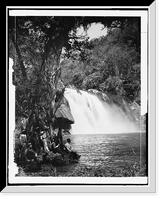 Historic Framed Print, Falls of the Abra (near view), Mexico,  17-7/8" x 21-7/8"