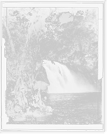 Historic Framed Print, Falls of the Abra (near view), Mexico,  17-7/8" x 21-7/8"