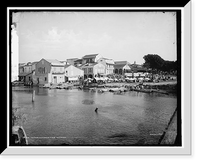Historic Framed Print, Tampico from the wharf,  17-7/8" x 21-7/8"
