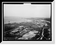 Panorama of Tampico River and the jetties from the lighthouse - 4, Historic Print