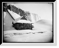 Historic Framed Print, [Station at foot of incline, American Falls, NiagaraFalls],  17-7/8" x 21-7/8"