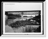 Historic Framed Print, From railway bridge, Geneva, Ill.,  17-7/8" x 21-7/8"