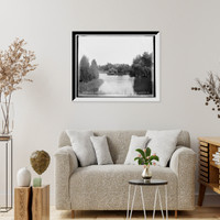 Historic Framed Print, Glenn Ellynn [i.e. Glen Ellyn], Ill., a suburban residence,  17-7/8" x 21-7/8"