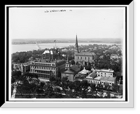 Historic Framed Print, [Madison, Wis., panorama from Capitol dome],  17-7/8" x 21-7/8"