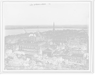 Historic Framed Print, [Madison, Wis., panorama from Capitol dome],  17-7/8" x 21-7/8"