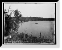 Historic Framed Print, Beaver Dam Lake, Wis., Camp Dixon, distant view,  17-7/8" x 21-7/8"