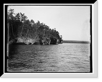Historic Framed Print, [Apostle Islands, Squaw Bay, Washington Arches],  17-7/8" x 21-7/8"