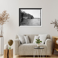 Historic Framed Print, [Apostle Islands, Squaw Bay, Washington Arches],  17-7/8" x 21-7/8"