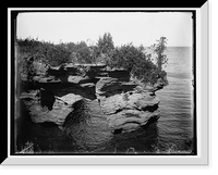 Historic Framed Print, [Apostle Islands, Devil's Island, Pope's Nose],  17-7/8" x 21-7/8"