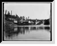 Historic Framed Print, Quinneseo [sic] Falls, Mich.,  17-7/8" x 21-7/8"