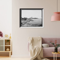 Historic Framed Print, Marquette, Mich., Lighthouse Point,  17-7/8" x 21-7/8"