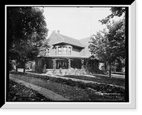 Historic Framed Print, [Marquette, Mich., private residence],  17-7/8" x 21-7/8"