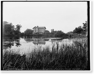Green Lake, Wis., old mill at railway station, Historic Print