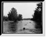 Historic Framed Print, Root River rapids, Racine, Wis. - 2,  17-7/8" x 21-7/8"