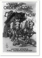 Order coal now. J.C. Leyendecker. Classic, Historic Reproduction