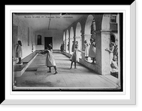 Historic Framed Print, Blind children playing "hide and seek" among arcade pillars, Overbrook,  17-7/8" x 21-7/8"