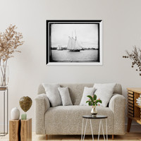 Historic Framed Print, Foam, Marblehead harbor,  17-7/8" x 21-7/8"