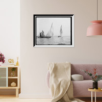 Historic Framed Print, Katrina and Troubadour,  17-7/8" x 21-7/8"