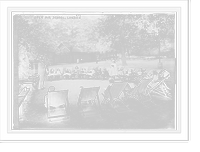 Historic Framed Print, Class on lawn, children in chairs, London Open-air School,  17-7/8" x 21-7/8"