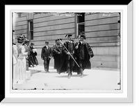 Historic Framed Print, Taft at head of academic procession, Yale, New Haven,  17-7/8" x 21-7/8"