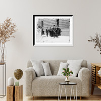 Historic Framed Print, Taft at head of academic procession, Yale, New Haven,  17-7/8" x 21-7/8"