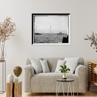 Shamrock I with broken topmast, Vintage Wall Art