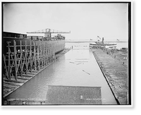 Str. Simon J. Murphy on the ways, Historic Print