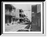 Historic Framed Print, Royal St., New Orleans, Louisiana,  17-7/8" x 21-7/8"