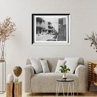 Historic Framed Print, Royal St., New Orleans, Louisiana,  17-7/8" x 21-7/8"