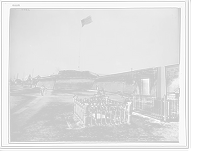 Historic Framed Print, Osceola's grave, Fort Moultrie, Charleston, S.C.,  17-7/8" x 21-7/8"