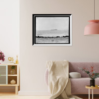 Historic Framed Print, Fort Sumter from Sullivan's Island, Charleston, S.C.,  17-7/8" x 21-7/8"