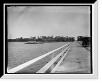 Historic Framed Print, [Hotel Ormond from bridge, Ormond, Fla.],  17-7/8" x 21-7/8"