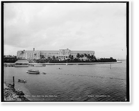 Hotel Royal Palm from the bay, Miami, Fla, Antique Poster