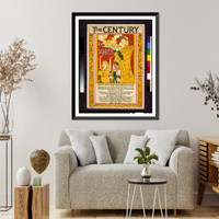 Historic Framed Print, The Century for Xmas. L.J.R.,  17-7/8" x 21-7/8"