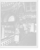 Historic Framed Print, Library of Congress, gallery of the Rotunda,  17-7/8" x 21-7/8"