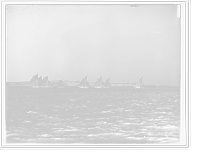 Historic Framed Print, Start of the sloops, N.Y.Y.C. cruise,  17-7/8" x 21-7/8"