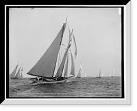 Historic Framed Print, Start of the schooners, N.Y.Y.C. cruise,  17-7/8" x 21-7/8" Historic Framed Print, Start of the schooners, N.Y.Y.C. cruise,  17-7/8" x 21-7/8"