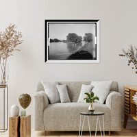 Historic Framed Print, Boating on the lagoon, Belle Isle, Detroit,  17-7/8" x 21-7/8"