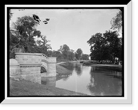 Historic Framed Print, Boating on the lagoon, Belle Isle, Detroit - 3,  17-7/8" x 21-7/8"