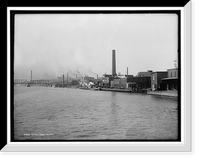 River front, Toledo, Historic Print