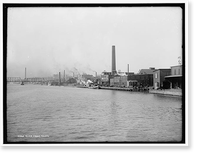 River front, Toledo, Historic Print