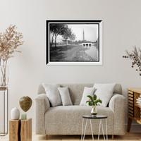 Historic Framed Print, Water Works Park, Detroit - 2,  17-7/8" x 21-7/8"
