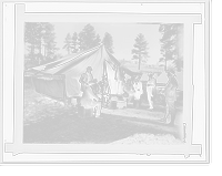 Hotel tent, Grand Canyon stage road, Arizona, Vintage Poster