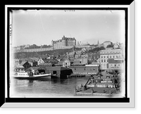 Historic Framed Print, [Chateau Frontenac from the terrace],  17-7/8" x 21-7/8"