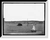 Historic Framed Print, The wreck of the MAINE, Havana, Cuba,  17-7/8" x 21-7/8"