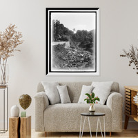 Historic Framed Print, On the road to the Botanical Gardens, Martinique, W.I.,  17-7/8" x 21-7/8"