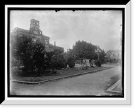 Historic Framed Print, Plaza and cathedral, Domingo City, [San Domingo],  17-7/8" x 21-7/8"