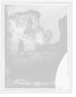 Ruins of castle built by Columbus' son Diego, Domingo City, San Domingo, W.I, Historic Reproduction