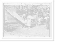 Historic Framed Print, Children in hammoch, Edgewater-Creche, Bryson Nursery,  17-7/8" x 21-7/8"